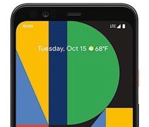 Google Pixel 4 front