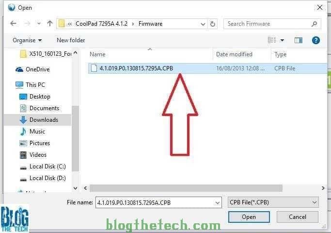 Locate the CPB file