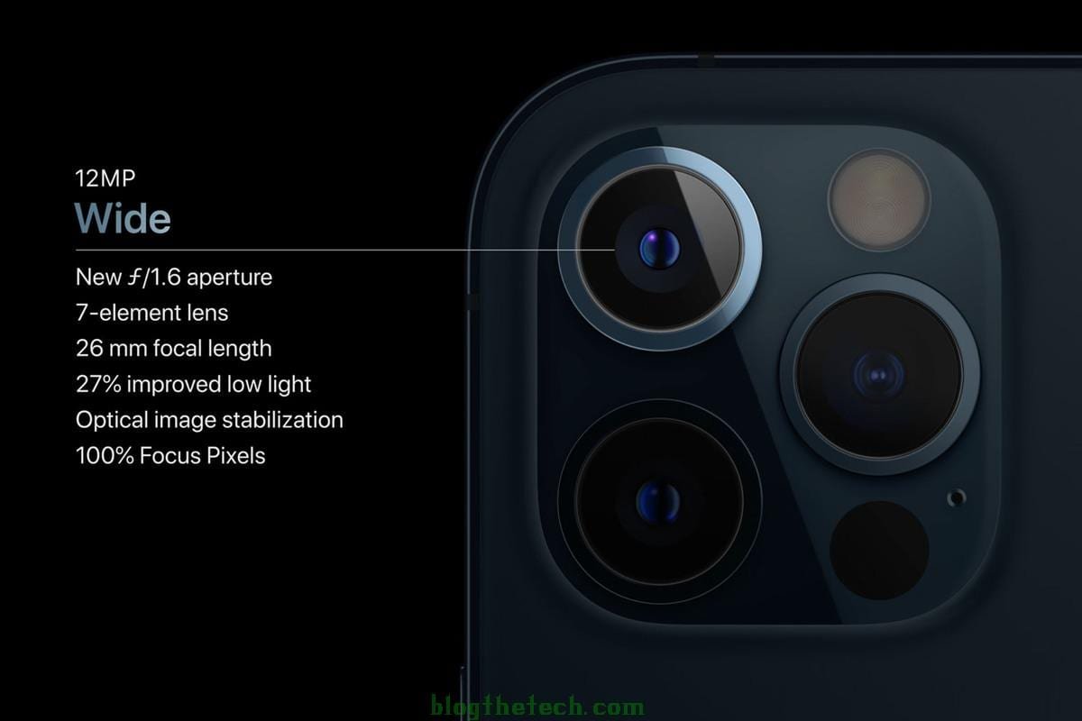 The iPhone 12s Ultra wide lens The iPhone 12s Ultra wide lens