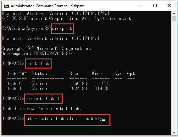 remove write protection