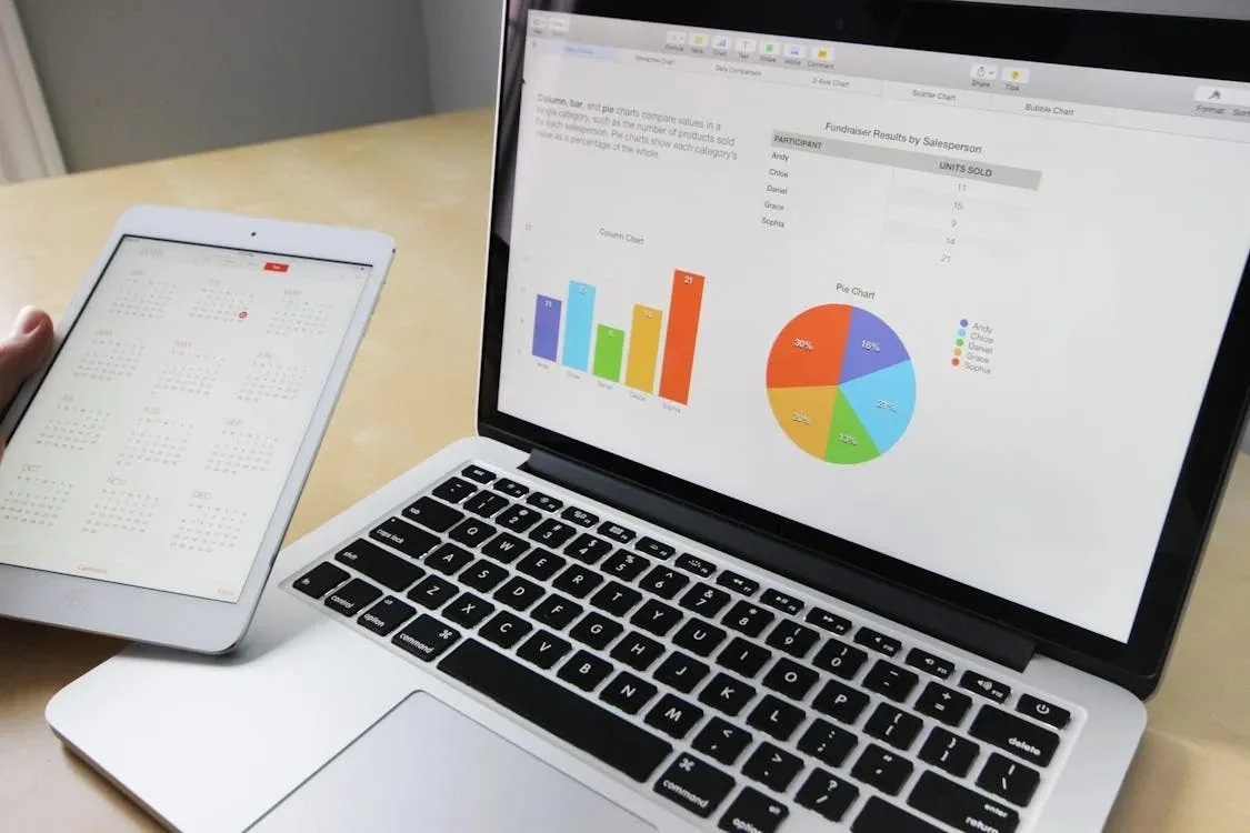 A screenshot of Google Analytics dashboard showing website traffic, user behavior, and conversion data for business improvement.